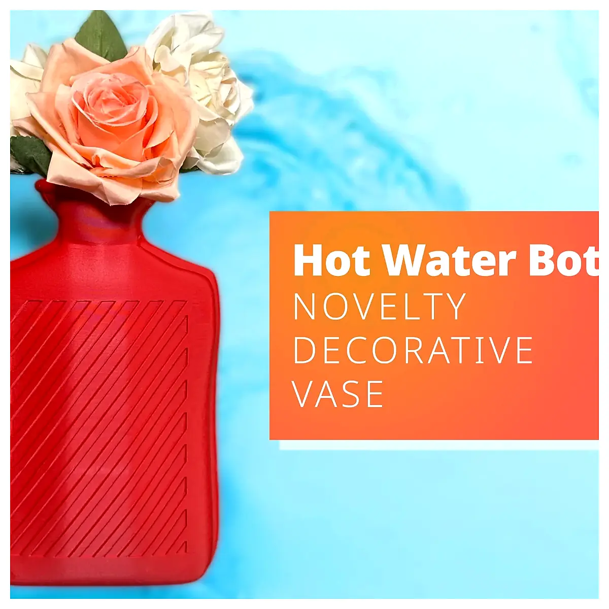 Heated Water Bottle Vase Decor Creative Home Accessory Fillable Warmer Water Bottle Filler Practical Parts