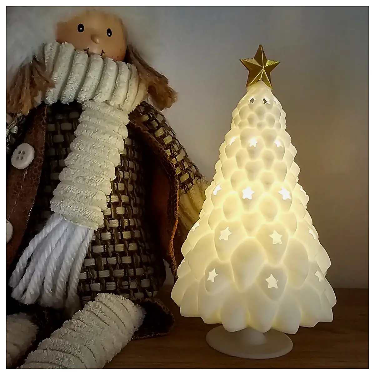 Christmas Tree Decoration Lights Miniature Candles Festive String Lights Christmas Ornament Tree Chain Multi Lights Decoration Accessories