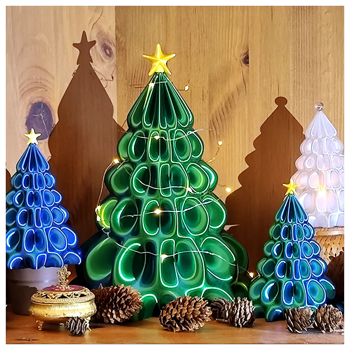 Shiny Christmas Tree Ornament Bulb Accessories Festive String Lights Christmas Decoration Warm Compatible Decoration Christmas Gift