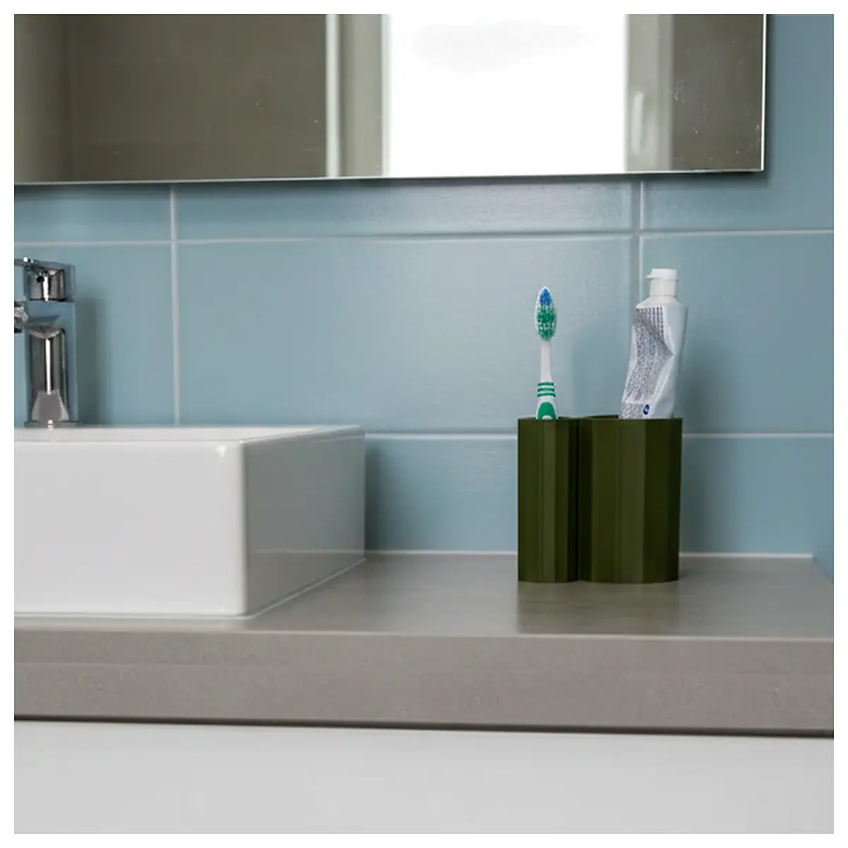 Toothbrush Holder Box Pencil Case Desk Organizer Toothpaste Box Bathroom Shelf Toothbrush Stand Creative Home Decor