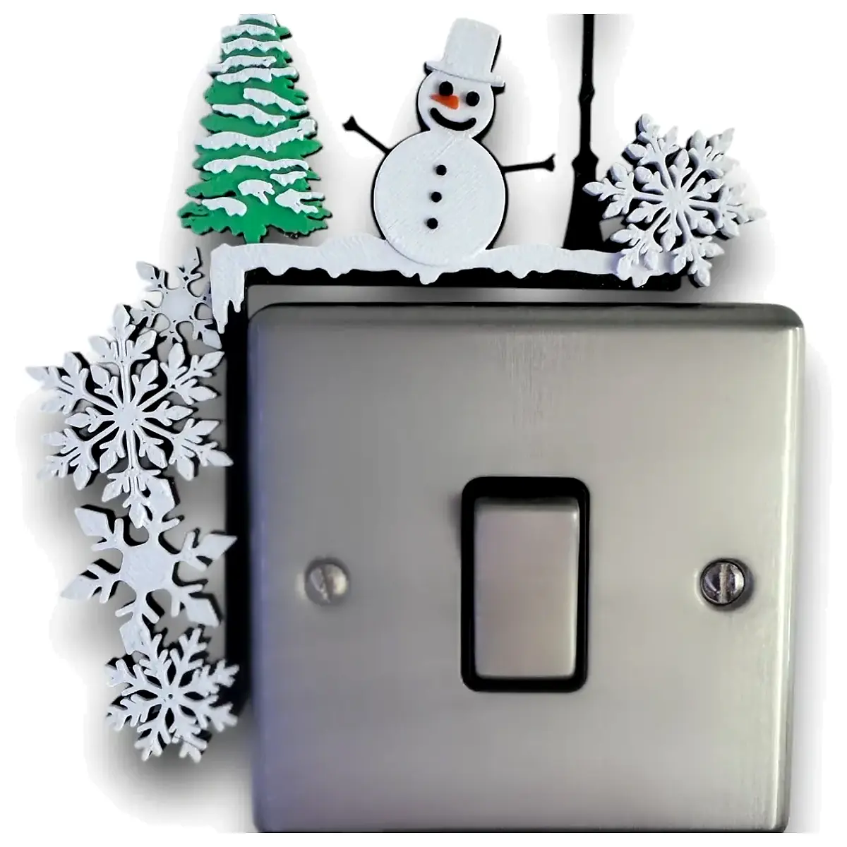 Christmas Snowman Decoration Winter Holiday Ornament Festive Snowflakes Accessory Christmas Decor Gift Idea Holiday Decoration