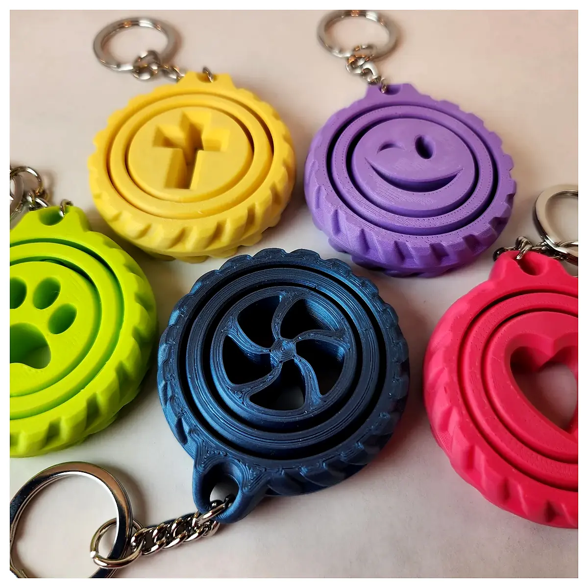 Gyro Keychain Keychain Gyro Toy Fun Decoration Keyring Accessories Sports Toy