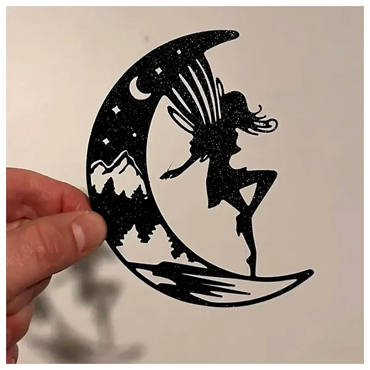 Wall Decoration Moonlight Fairy Mountains Wall Art Decal Mural Indoor Decor Bedroom Living Room Wall Stickers Artistic Painting