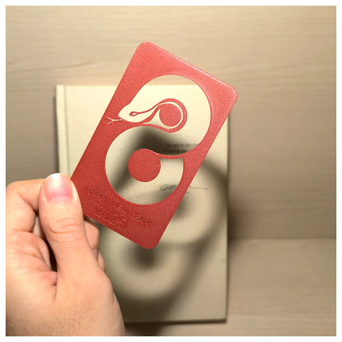 Zodiac Snake Bookmark Creative Gift Lucky Charm Collectible Snake Year Decoration Art Bookmark Lucky Snake Souvenir