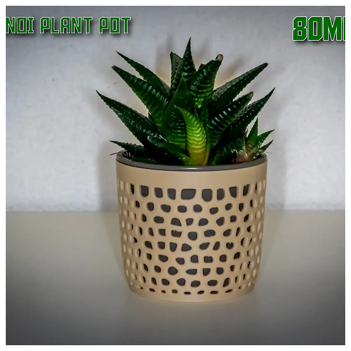 8cm Flower Pot Planter Indoor Garden Vase Decorative Pot for Succulents Small Plants Voronoi Design