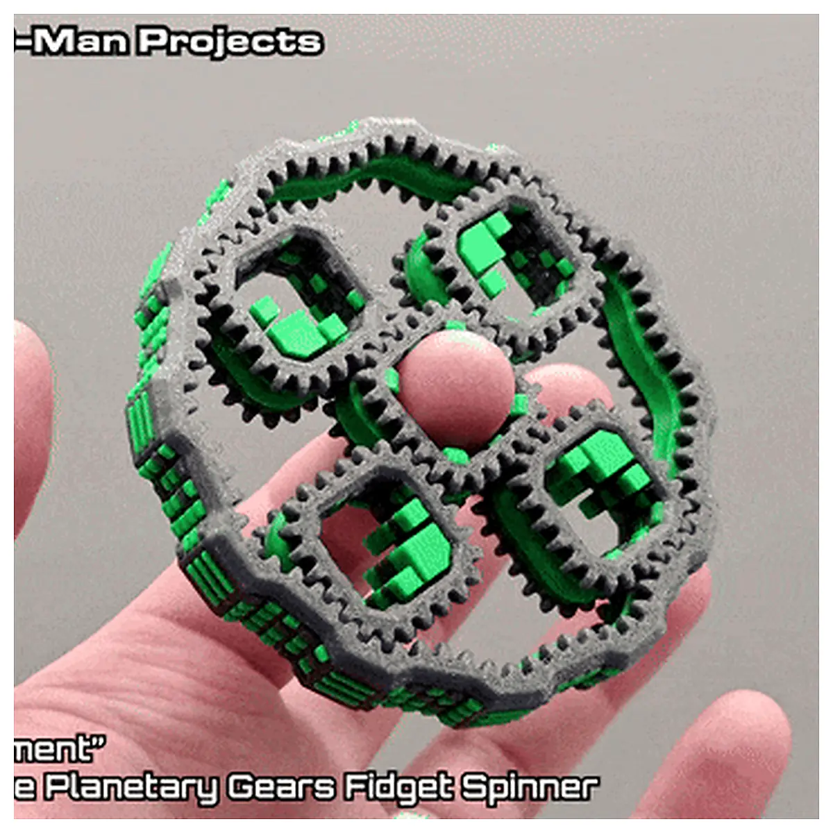 Square Gyro Demagnetizer Fragment Planetary Gear Pressure Release Device Dampener Sports Accessories Stabilizer Sports Equipment