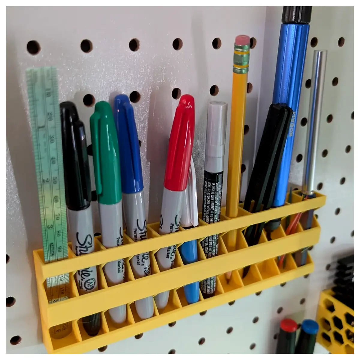 Writing Holder Pen Stand Pen Tube Holder Desktop Fixed Office Study Support Bracket Nail Board Pen Rest