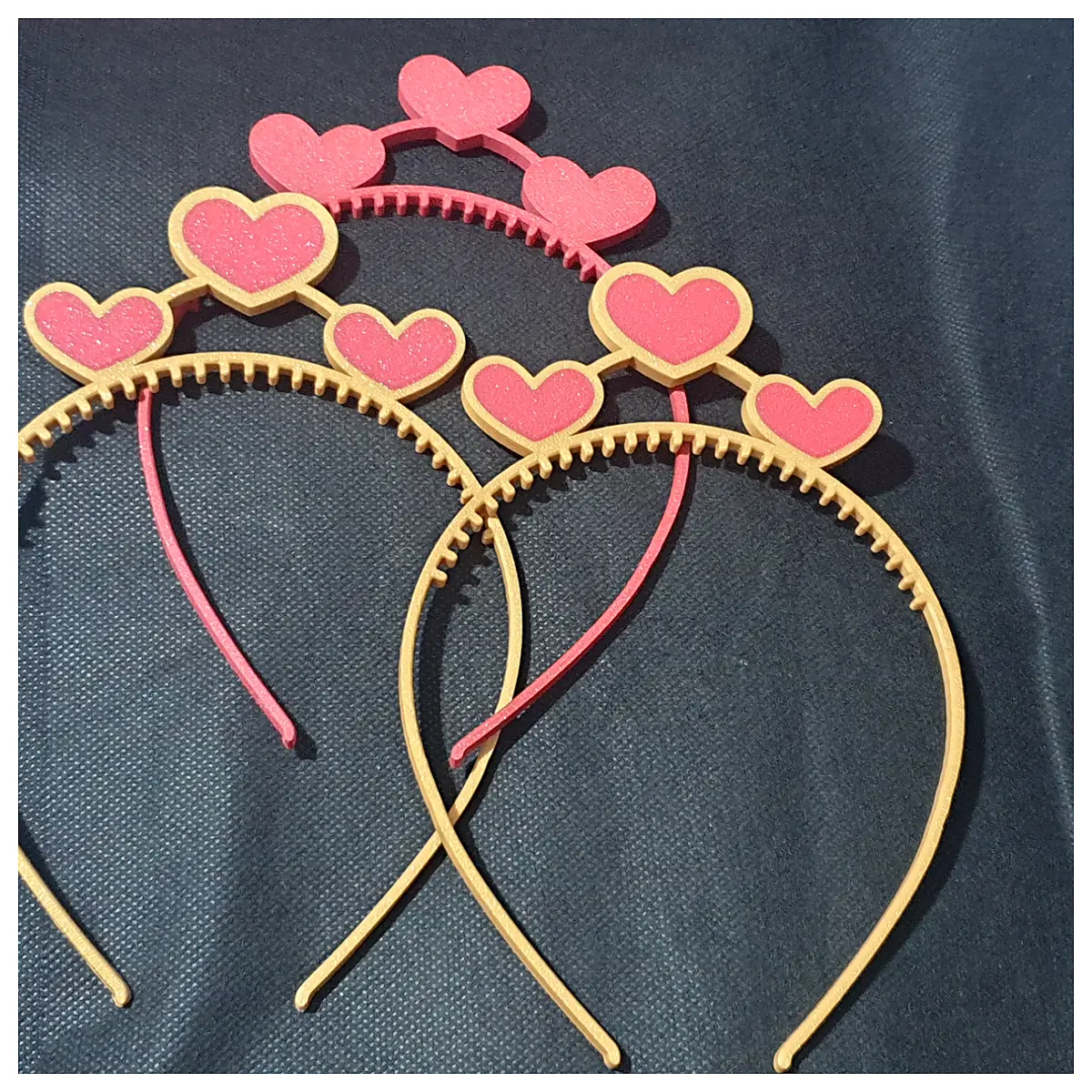 Three Hearts Hair Tie Silk Scarf Hair Accessories Women Hair Band Knitted Hair Tie Coil Hair Tie Hairstyles Elegant Style