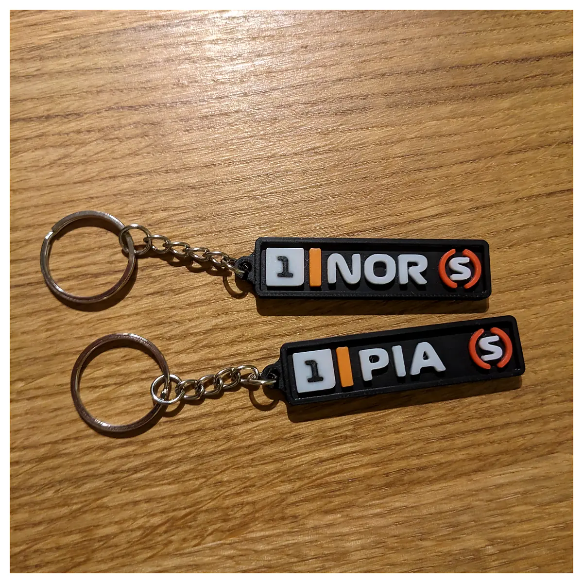 Landonoris Oscar Pistorius Soft Tyre Keyring Rubber Model Car Toy Collection Car Decoration Car Parts Landonoris