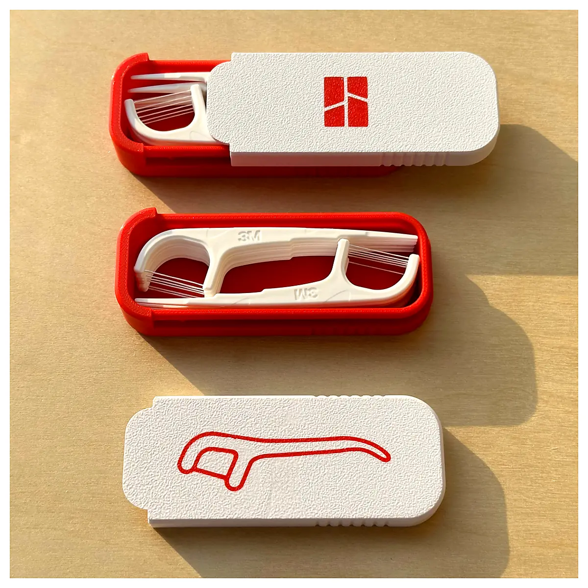Sliding Floss Case Small Parts Organizer Box Mini Storage Container Desk Organizer Storage Box Home Supplies Multi Purpose