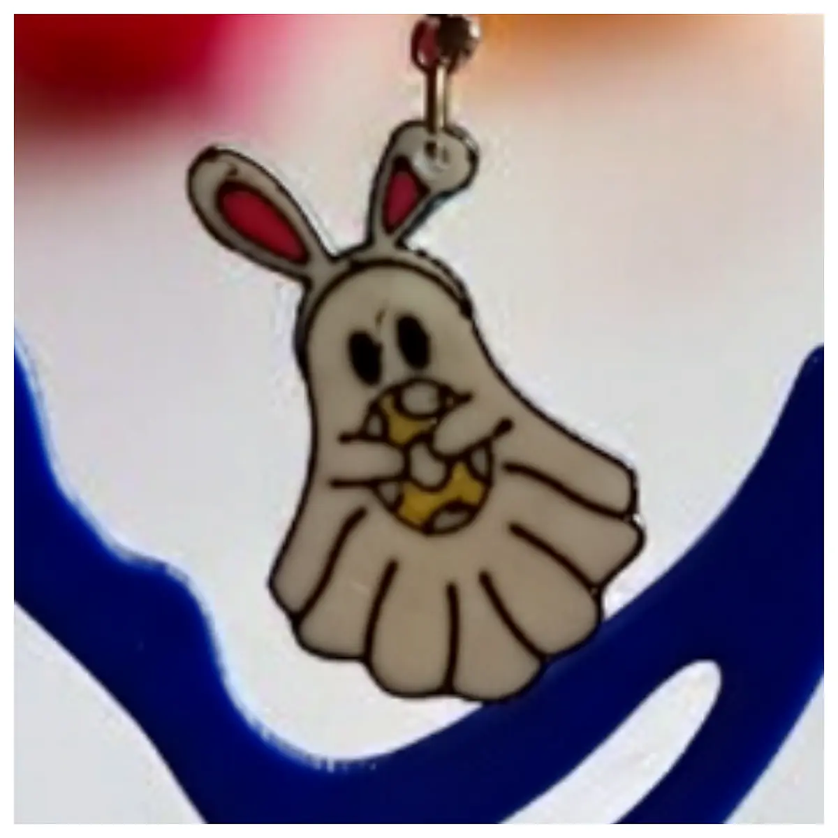 Easter Bunny Earrings ful Ghosts Festive Decorations Rabbit Ears Party Accessories Ghost Earrings