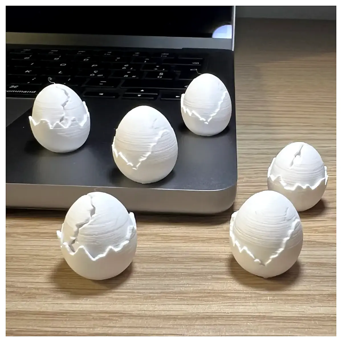 Cracked Egg Design Parts Repair Replacement Restoration Decor Art Creative Supplies