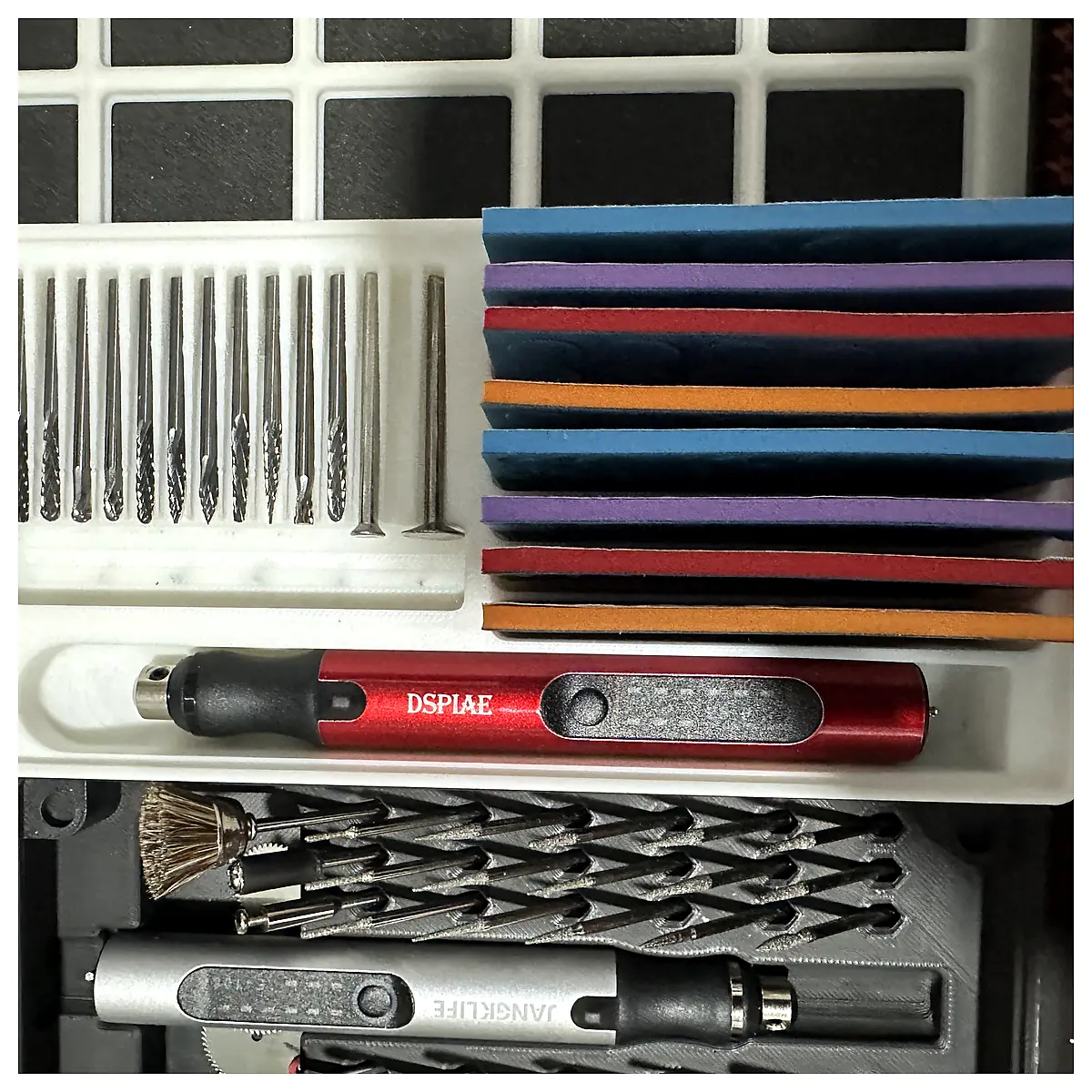 Griddfinity Sanding Pen Holder Organizer Box Pen Storage Desk Organizer Accessory Case Supply Storage Office Accessories