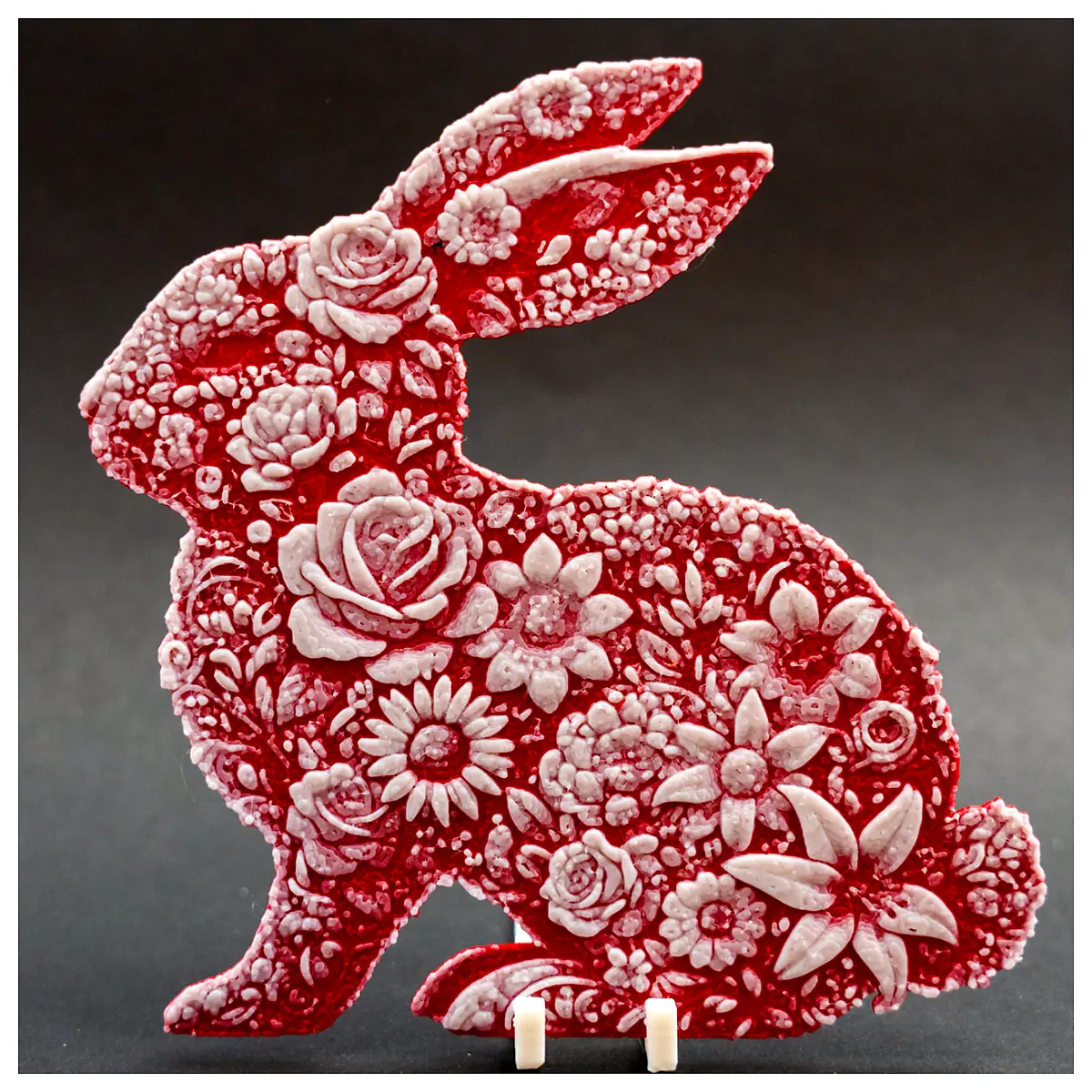 Easter Rabbit Floral Spectacle Easter Decor Festive Flower Bouquet Rabbit Figurine Creative Floral Art Resurrection Celebration