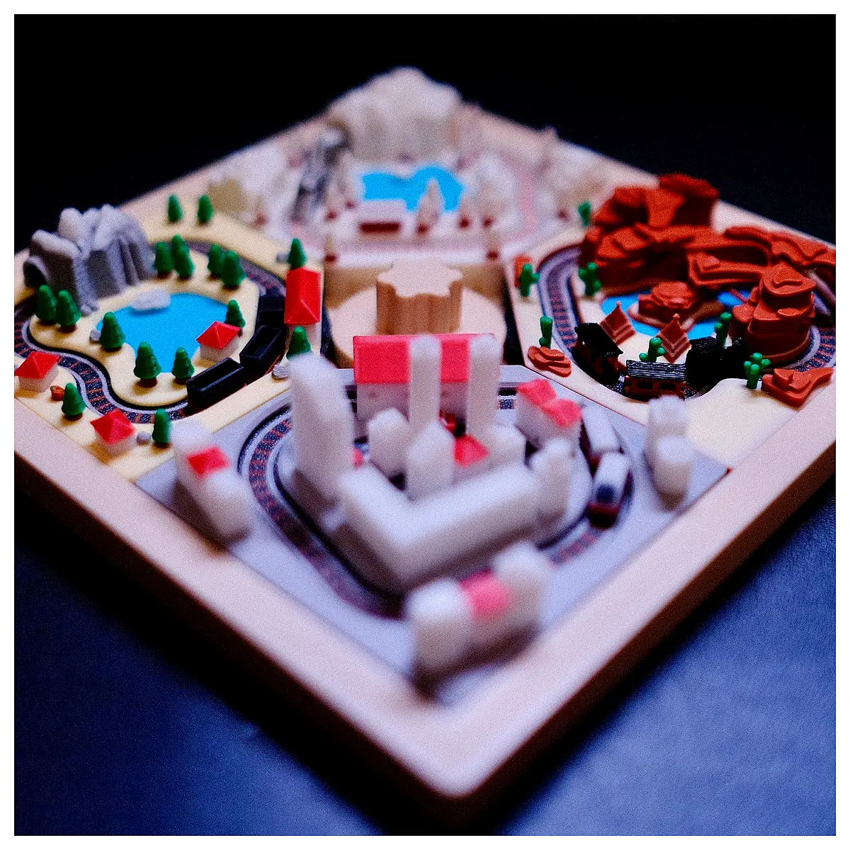 Mini Train Tray Manual Power Unit Toy Train Accessories Track Model Accessories Toy Train Parts Track Model Parts