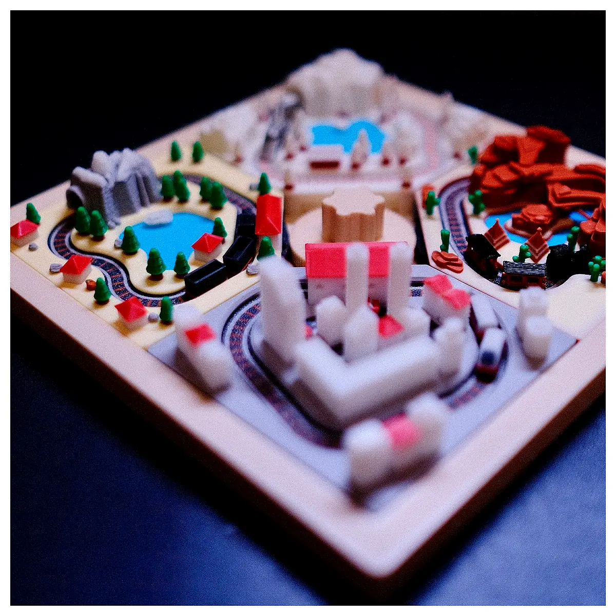 Mini Train Tray Manual Power Unit Toy Train Accessories Track Model Accessories Toy Train Parts Track Model Parts