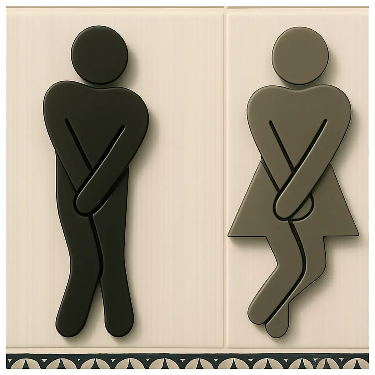 Men s Women s Restroom Signs Bathroom Signs Restroom Signage Signs Bathroom Decor Wall Stickers