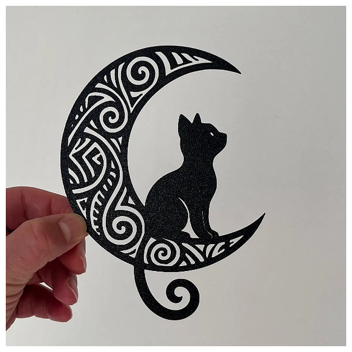Wall Art Moon Cat Painting Decor Hanging Picture Indoor Wall Decor Modern Minimalist Wall Stickers