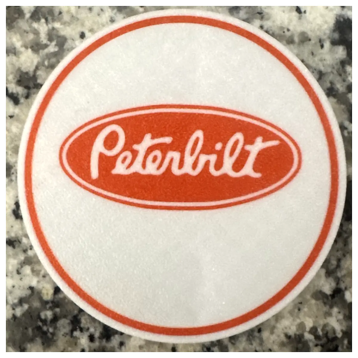 Peterbilt Cup Mat Coffee Mat Table Protector Drink Mat Desktop Decoration Suitable for Coffee Cups Tea Cups Office Home