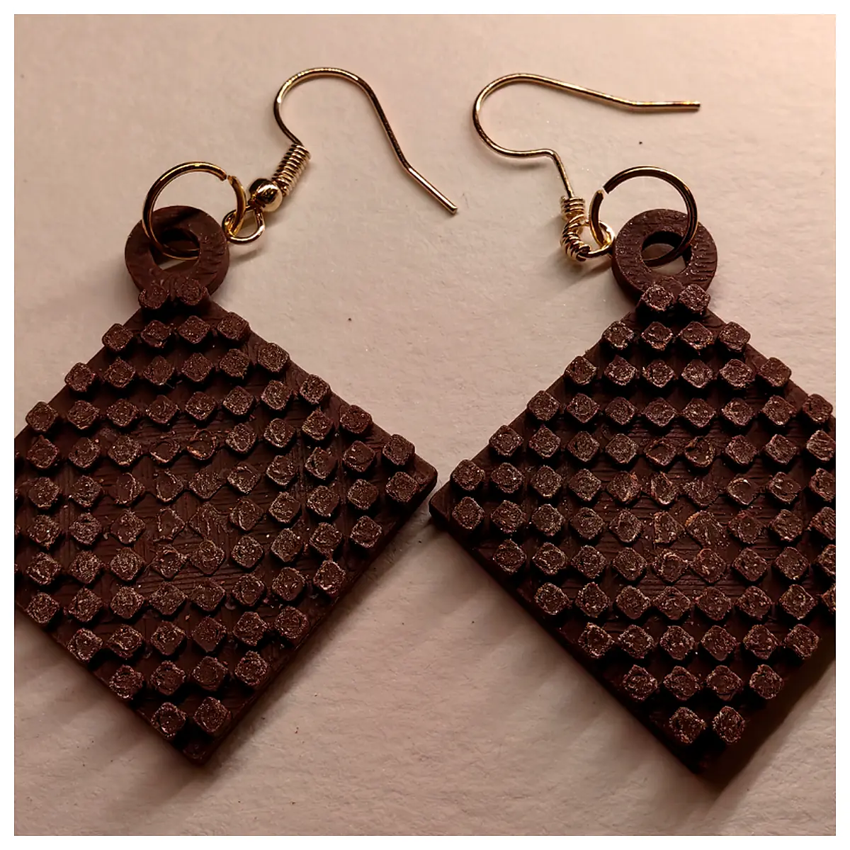 Earrings Checkerboard Inlay Geometric Earrings Modern Design Trendy Jewelry Elegant Women s Style Shape