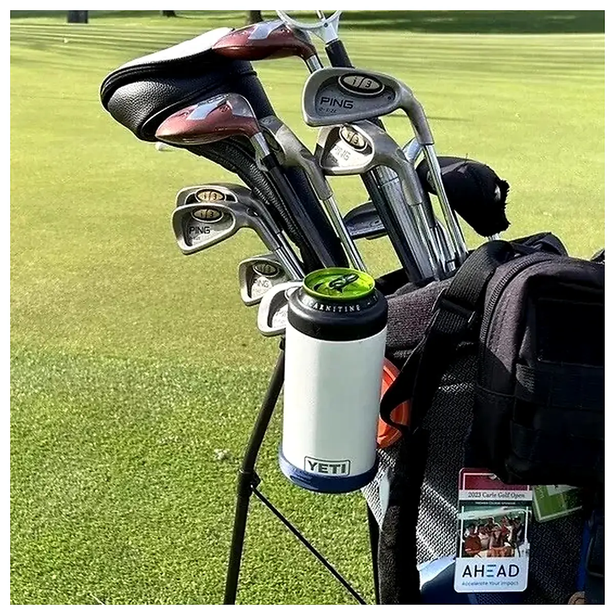 Zero Gravity Folding Cup Holder Golf Ohio State University Drink Rack Universal Storage Organizer