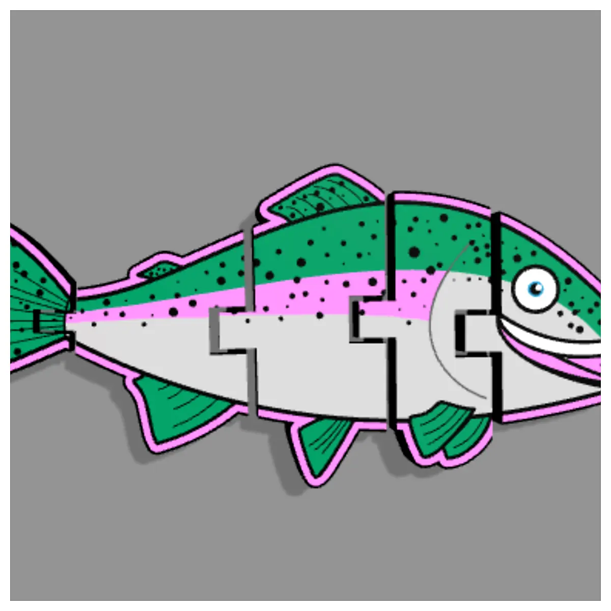 Moving Rainbow Trout Model Toy Simulation Fish Aquarium Decoration Fish Accessories Ornamental Fish Pet Supplies
