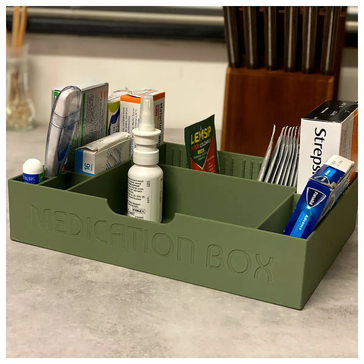 Daily Medicine Box Medication Organizer Pill Case Pharmacy Storage Container Home Emergency Storage Solution