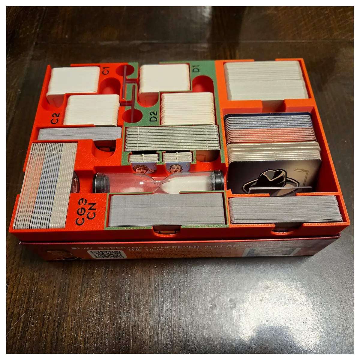 Gaming Accessory Storage Box Expansion Parts Warsaw Duet Code Storage Game Accessories Organizer
