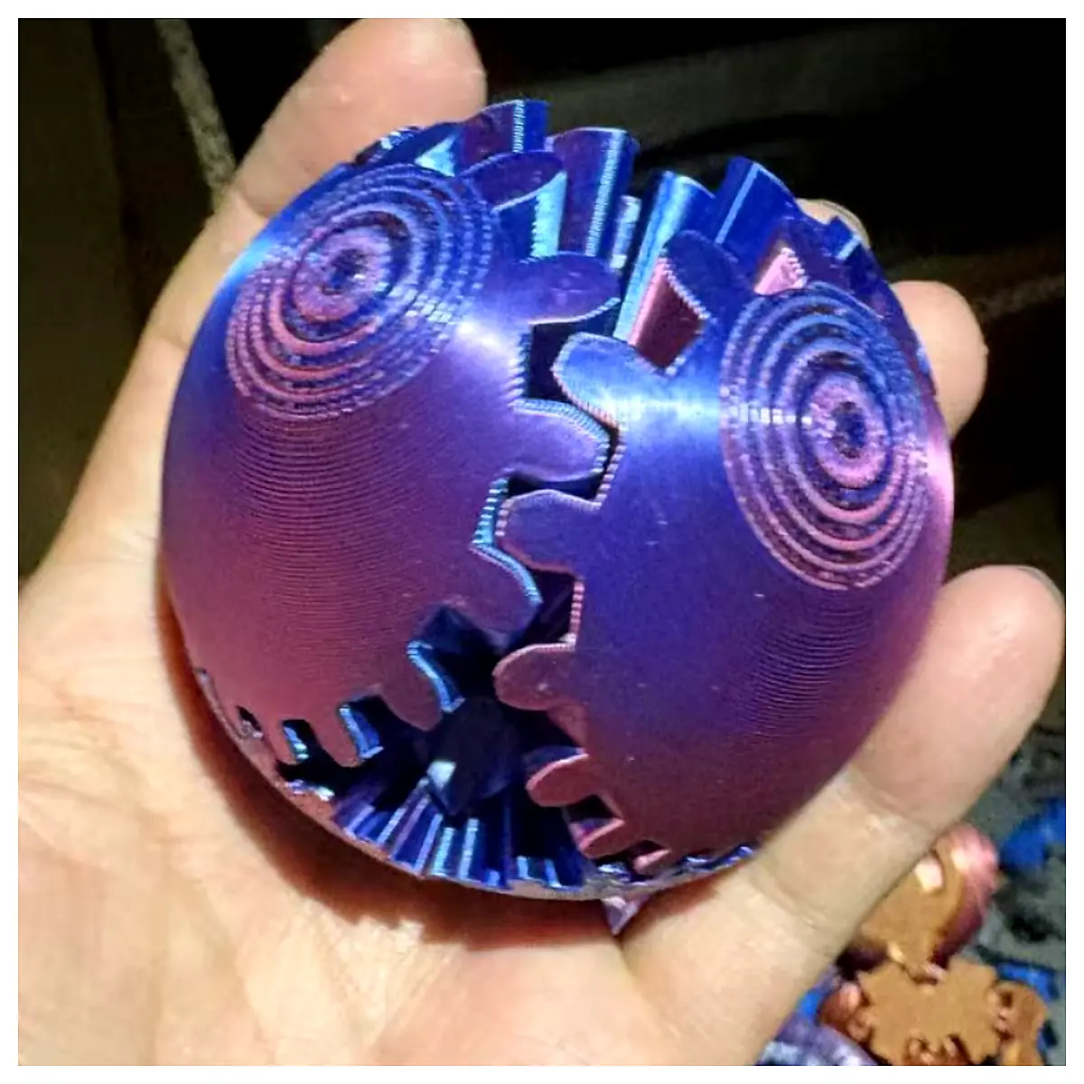 Silk Gear Ball Toy Rolling Ball Puzzle Toy Kids Education Spherical Movement Fun Ball