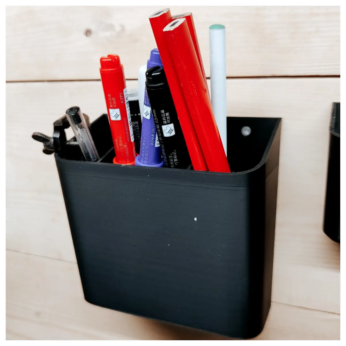 Wall Mounted Pen Holder Creative Organizer Desk Shelf Wall Storage Simple Book Stand Multi Function Decoration