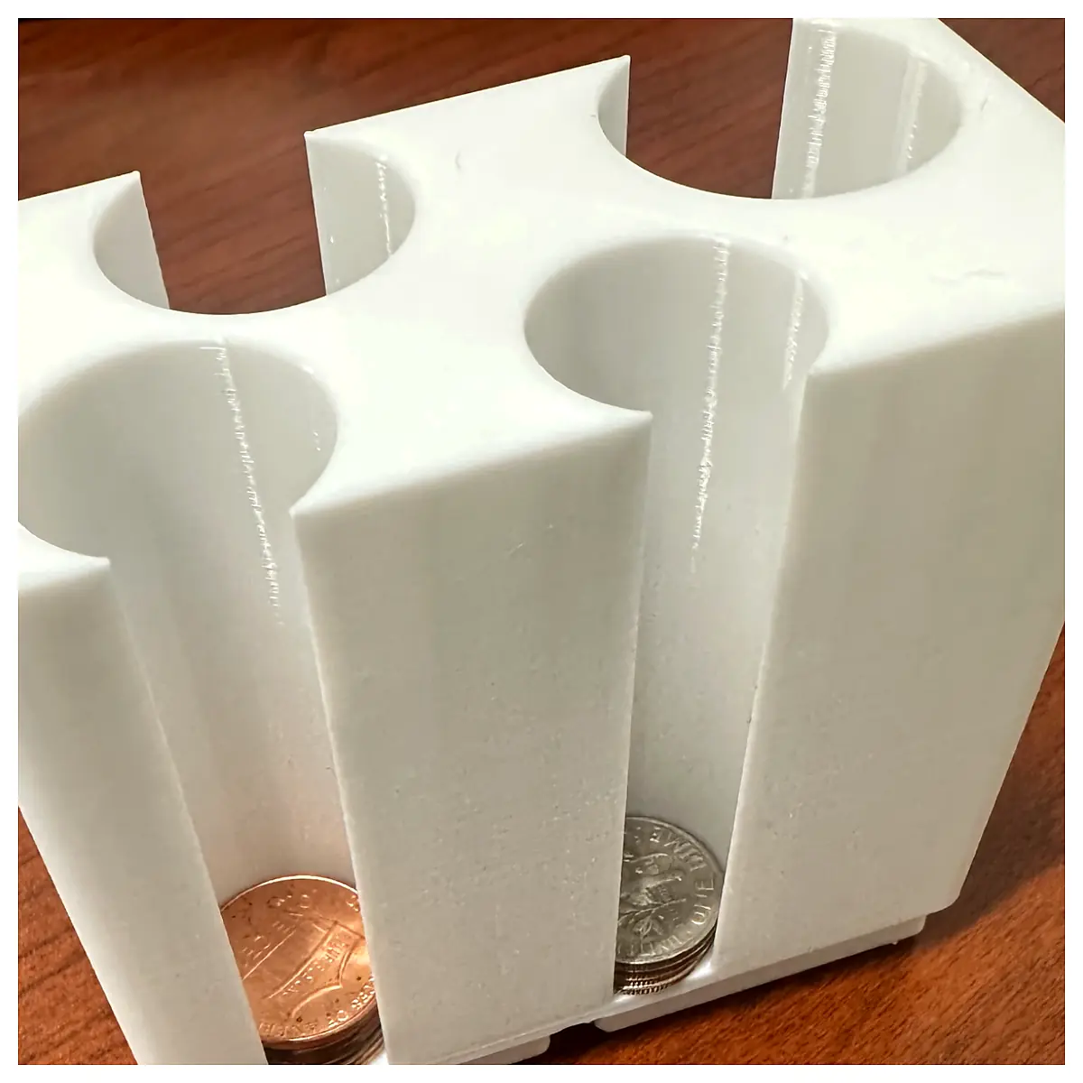 Gridfinity 1x2 Coin Box Organizer Coin Storage Box Multi Slot Desktop Organizer Supply Storage Box