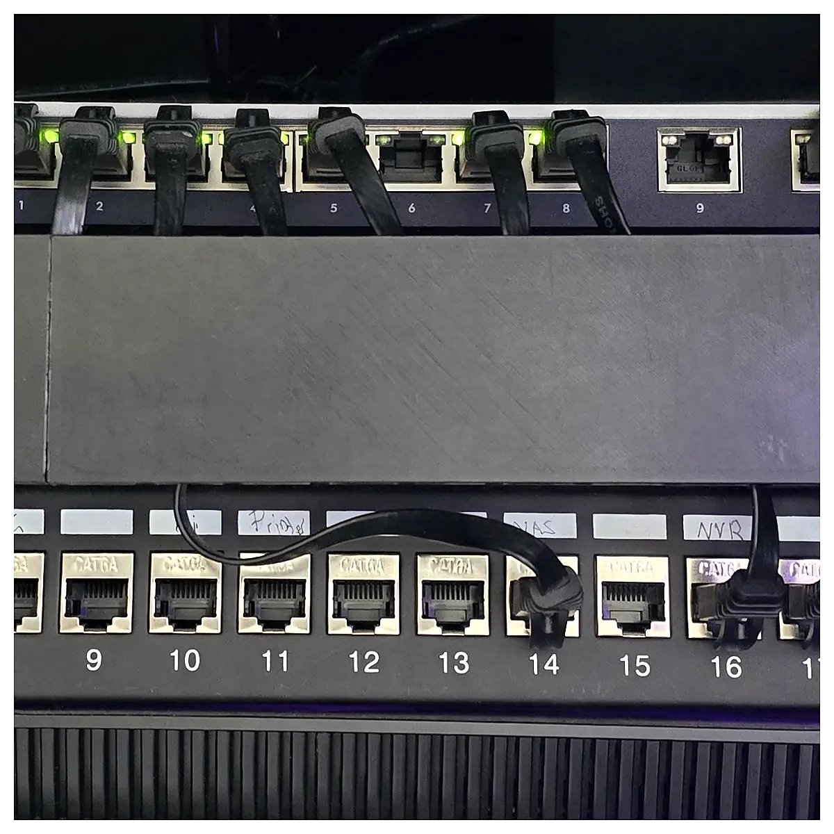 1U Cable Organizer Plate Cable Management Wire Management Parts Repair Cable Box