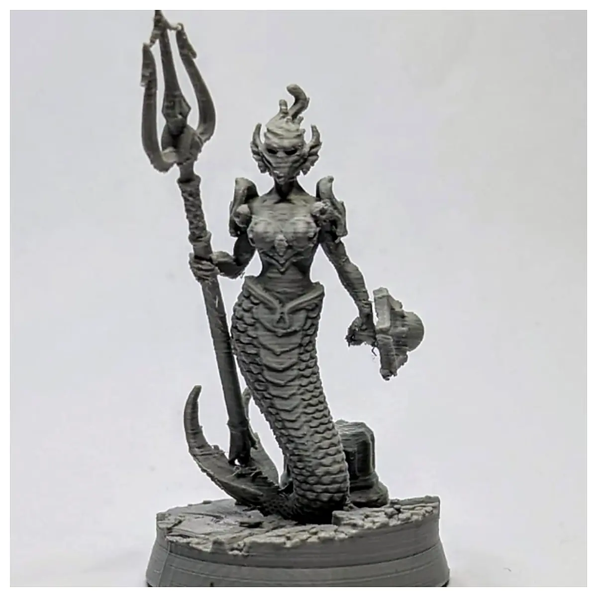 Miniature Model Mermaid Priestess Figurine Scale Model Collectible Roleplay Desk Decoration Toy Figure Accessory