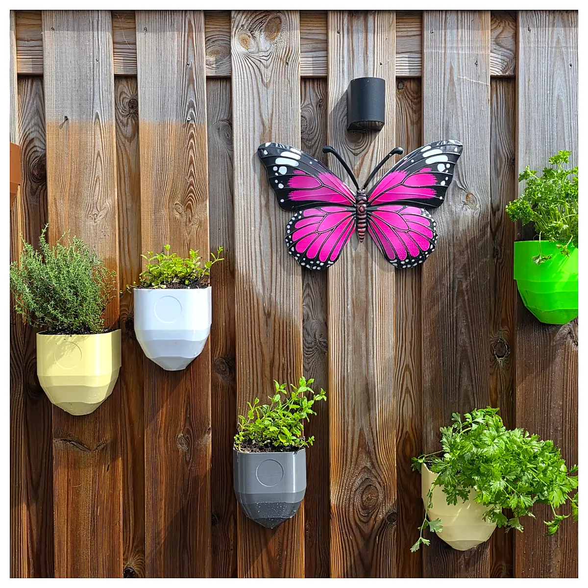 Planter Mounting 135mm Fence Boards Herb Flower Pot Container Accessories Garden Decoration Fence Trim