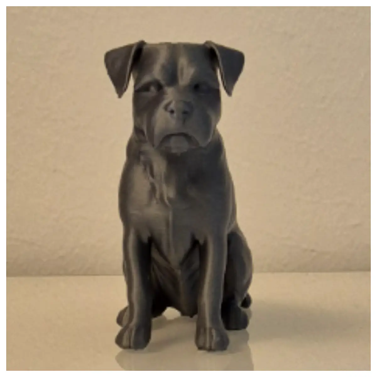 3D Printed Bohde Dog Figurine Pet Sculpture Decoration Toy Collectible Dog Shaped Figurine Dog Gift Realistic Cute Art Piece