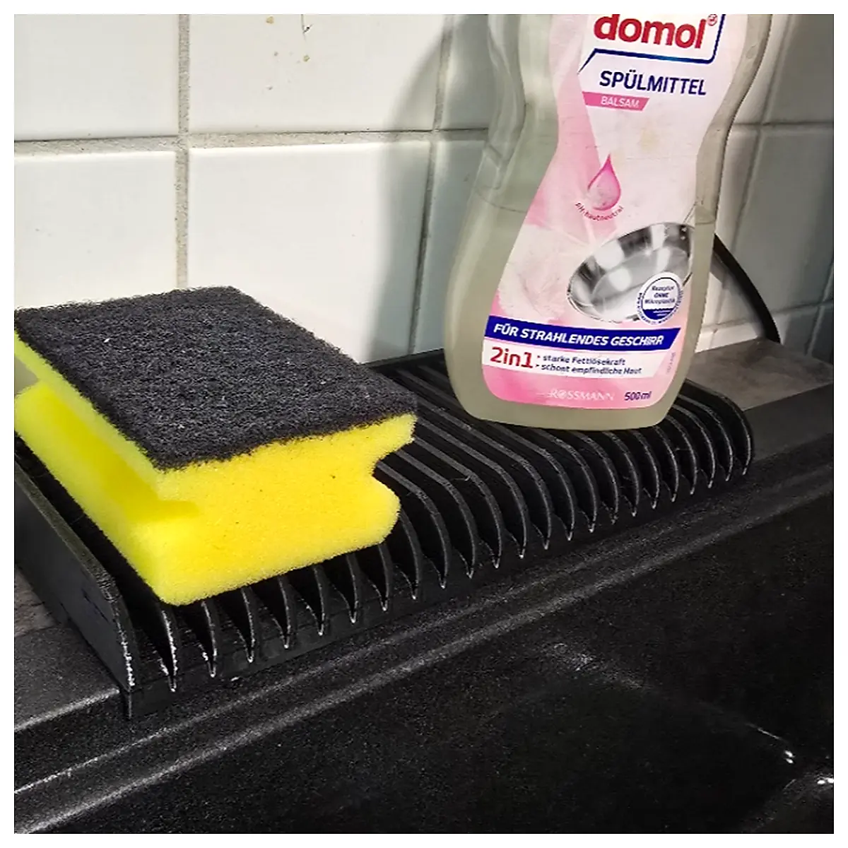 Extra Large Sponge Holder 250x100mm Bathroom Cleaning Storage Kitchen Multi Purpose Support Heavy Duty Shelf Bathroom Organizer Kitchen Shelf