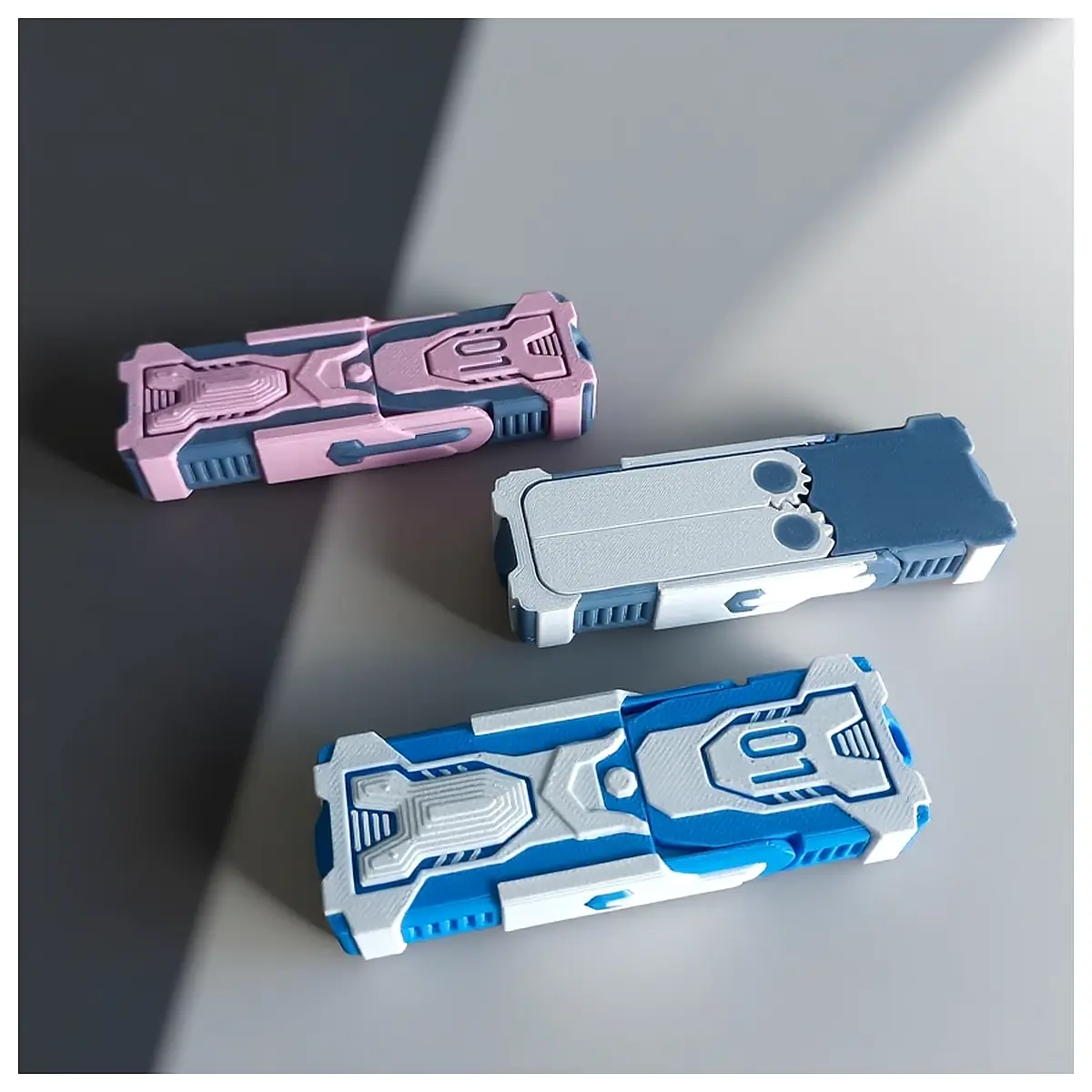 Mech Style Folding Phone Stand Phone Stand Holder Bracket Adjustable Desktop Stand for Office Study