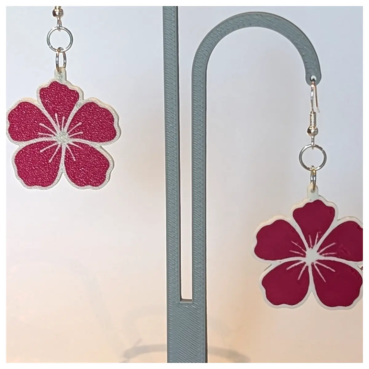 Hibiscus Flower Earrings Elegant Style Jewelry Earrings Gift Romantic