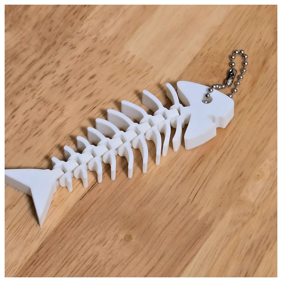 Fishbone Keychain Movable Joint Hanging Decoration Car Accessories Ornament Creative Gift Fishbone Shape