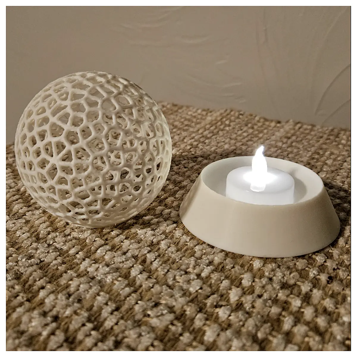 Voronoi Shade Sphere Base Decorative Lighting Modern Art Creative Home Decor Geometric Design Ideal for Bedroom Living Room