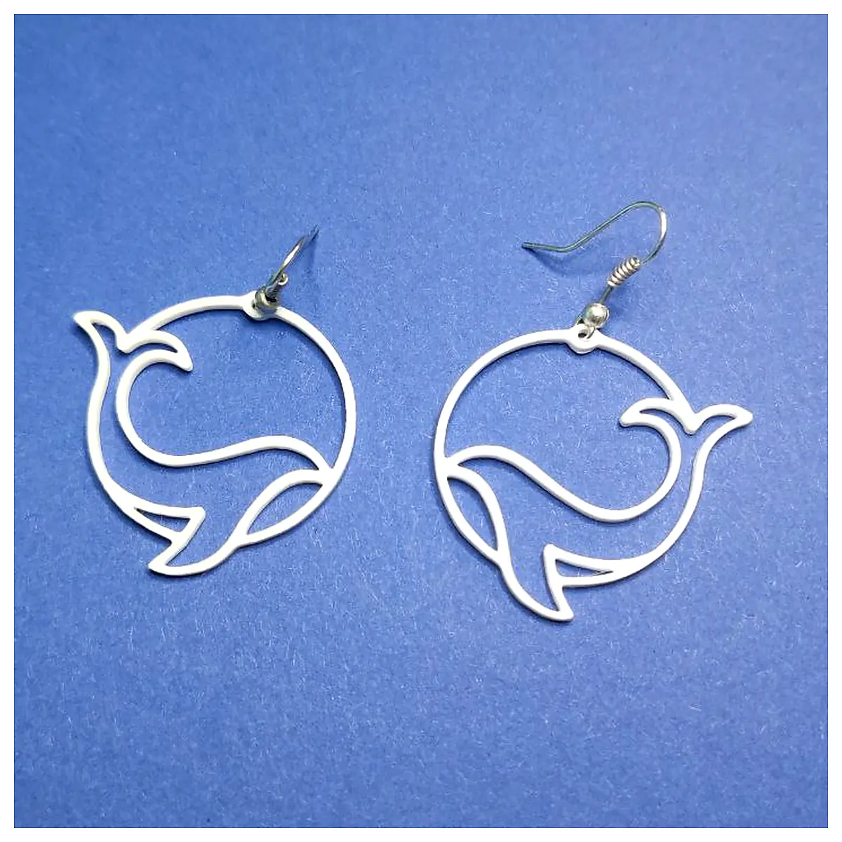 Sunset Dolphin Earrings Design Jewelry Beach Elegant Romantic Trendy