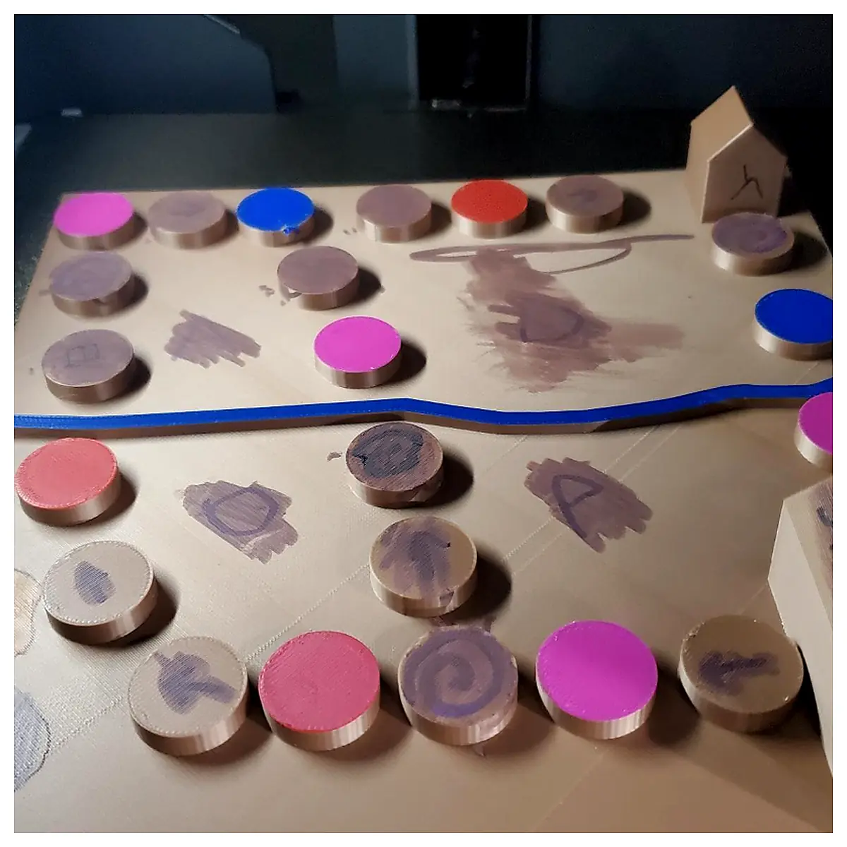 3D Printed Pet Board Game Adopt Play Puzzle Toys Pet Theme Family Chess Fun Learning
