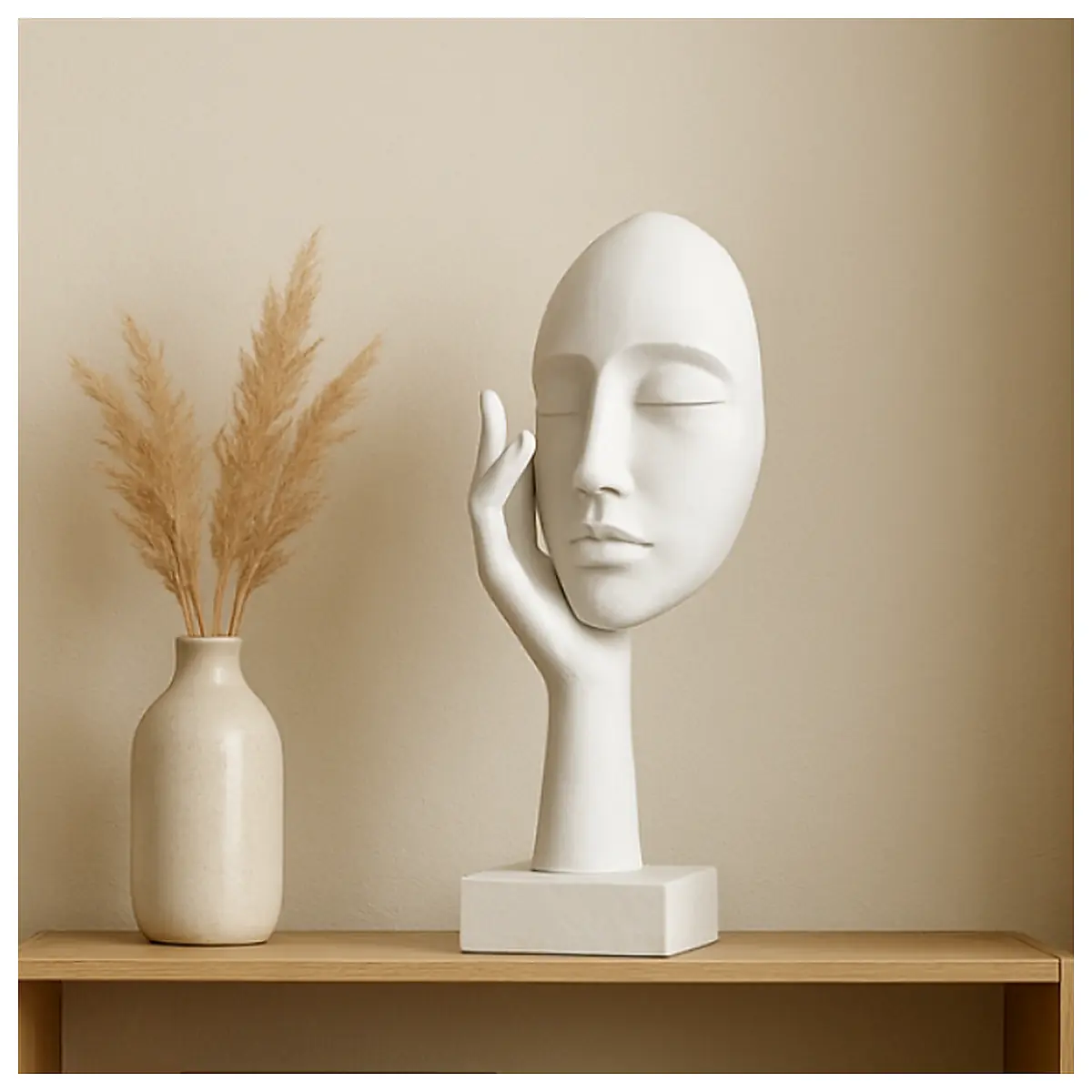 Home Decor Art Sculpture Woman Statue Figurine Modern Minimalist Interior Decoration Art Piece Home Decor Accessories Wall Decoration