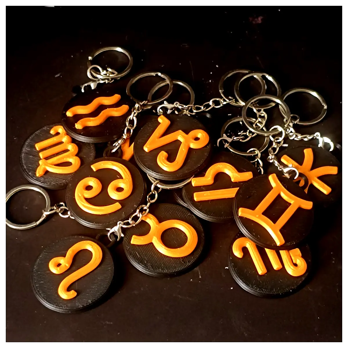 Zodiac Charms Keychains Collect Your Star Sign Zodiac Symbols Personalized Decor Star Luck Jewelry Only 3 Each