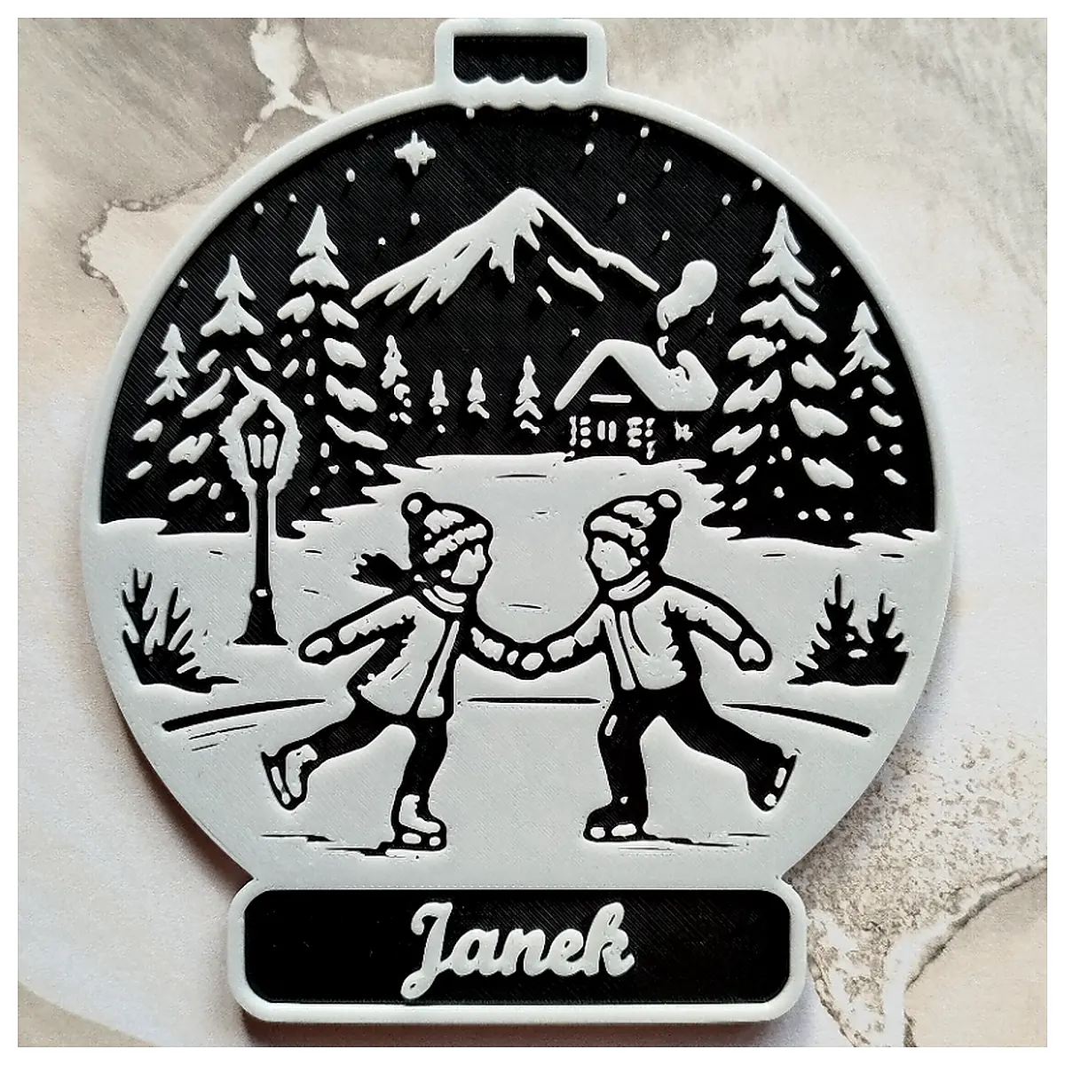 Ice Skater Ornament Skater Decor Ice Sculpture Lakeside Ornament Skating Accessories Ice Art Sculpture Ice Skating Memorial Gift
