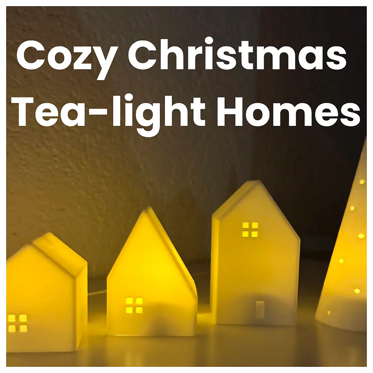 Cozy Christmas Miniature House Tea Display Festive Night Scene Christmas Decoration Gift Holiday Lighting Atmosphere