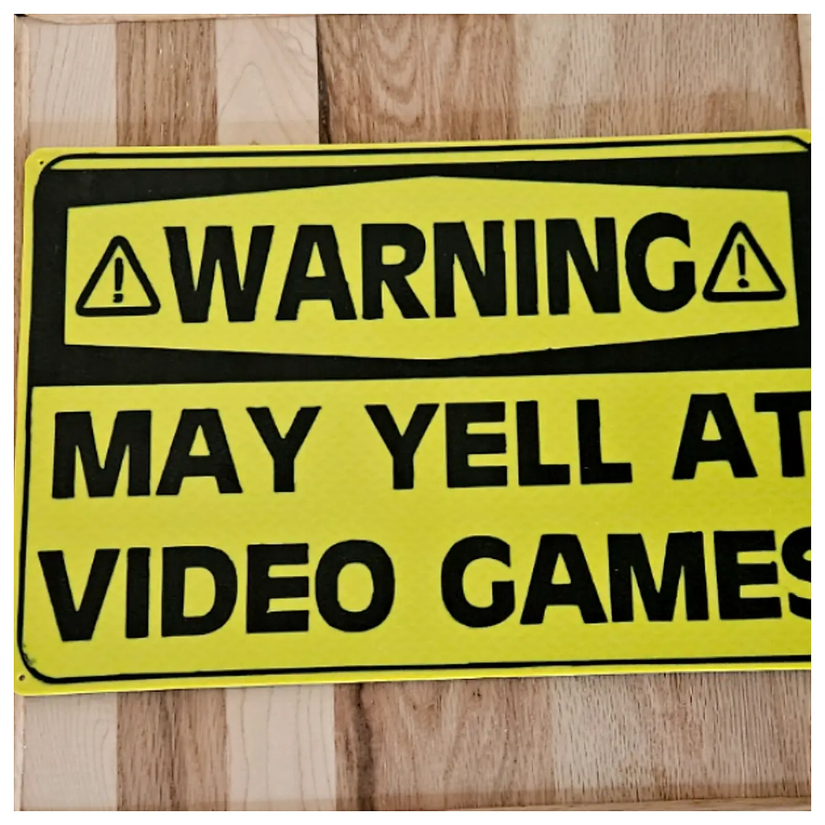 Gaming Warning Sign Loud Scream Game Accessories Game Parts Game Repair Gamer