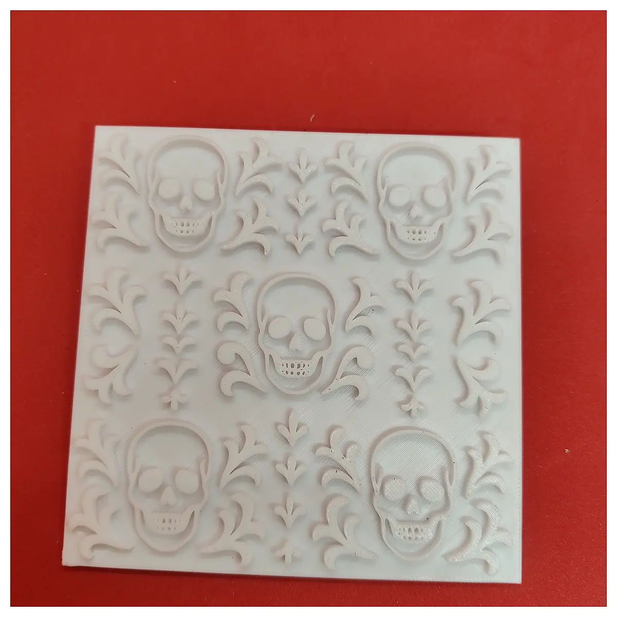 Gothic Black Skull Pattern Leather Stamp Dark Art Tattoo Stickers Permanent Tattoo Gothic Style