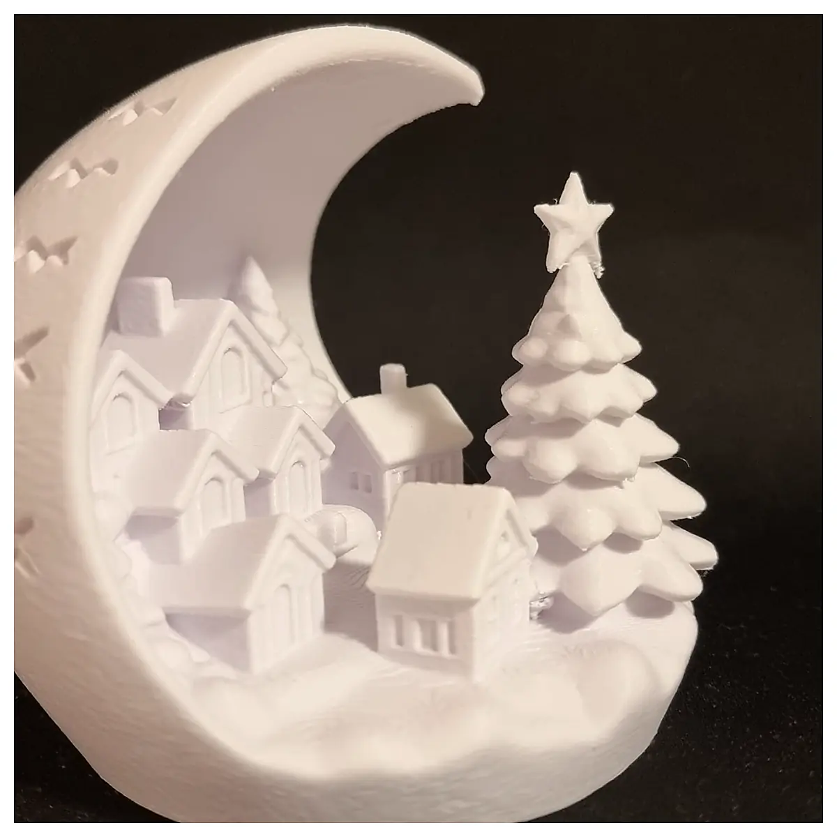 Christmas Village with Tree Model Decoration Festive Scene Toy Christmas Gift Display Set Indoor Decoration Christmas Accessories