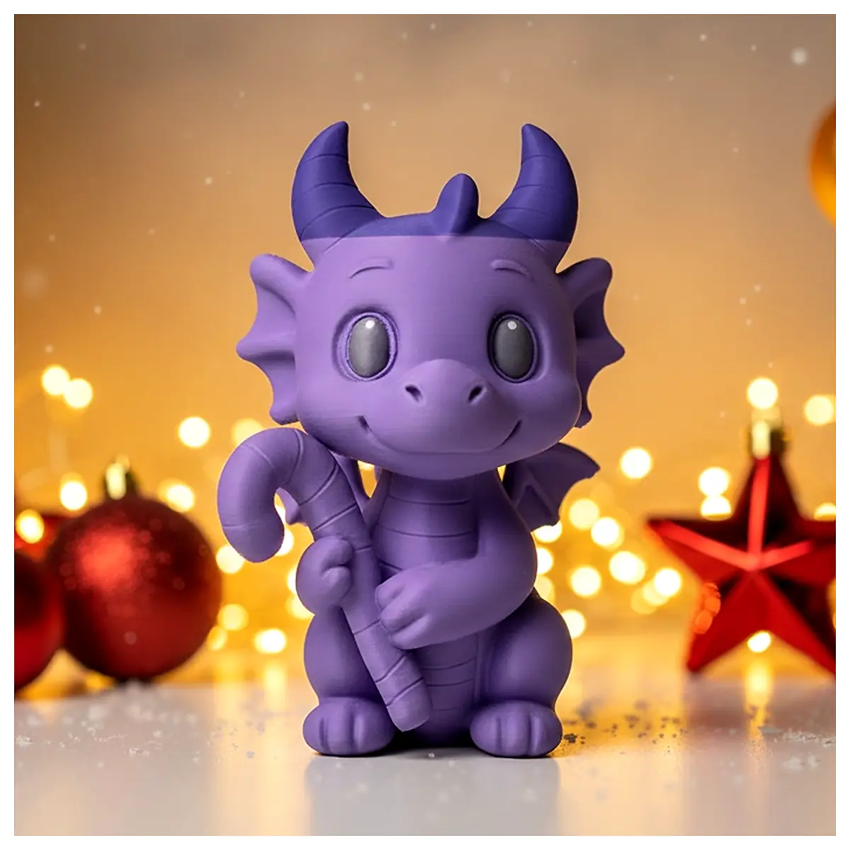 Walking Stick Accessories Dragon Christmas Figurine Corner Dragon Toy Christmas Decoration Festive Gift Creative Ornament